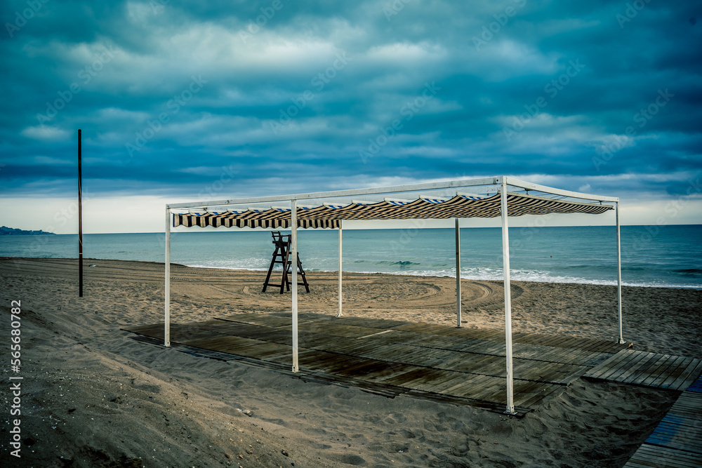 Pergola en la playa