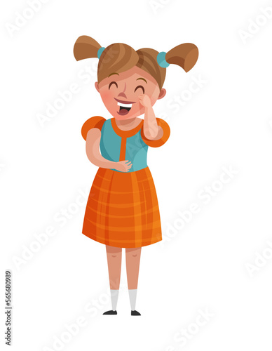 Laughing Little Girl Composition