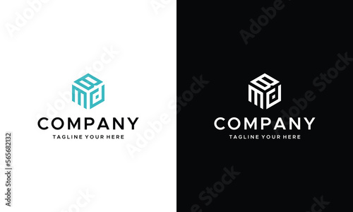 mdb, mbd initial logo design vector symbol graphic idea creative on a black and white background.