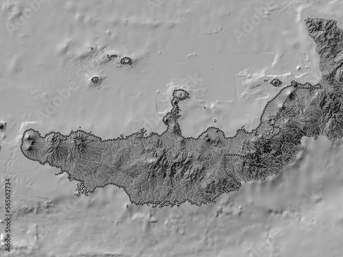 West New Britain, Papua New Guinea. Bilevel. No legend photo