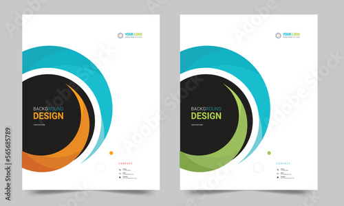 Cover design for annual report and business catalog, magazine, flyer or booklet. Brochure template layout. A4 cover vector EPS-10