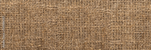 Textile. Burlap texture close up. Packing material. hessian burlap sacking background. Luxury background with empty space for design. Top view web banner