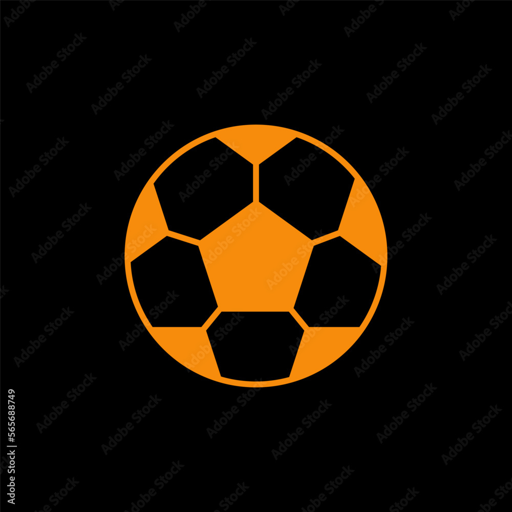 Obraz premium Football icon flat style illustration