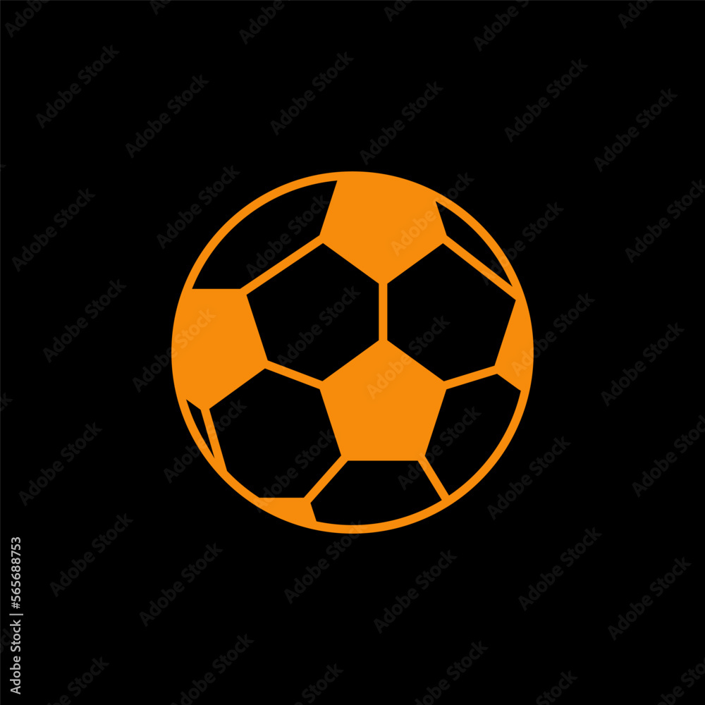 Fototapeta premium Football icon flat style illustration
