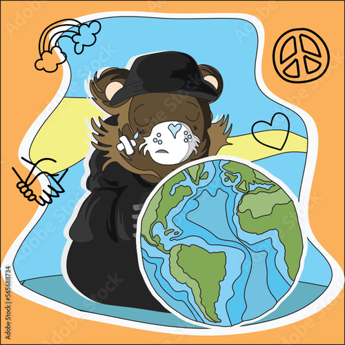 Bear Protecting Peace