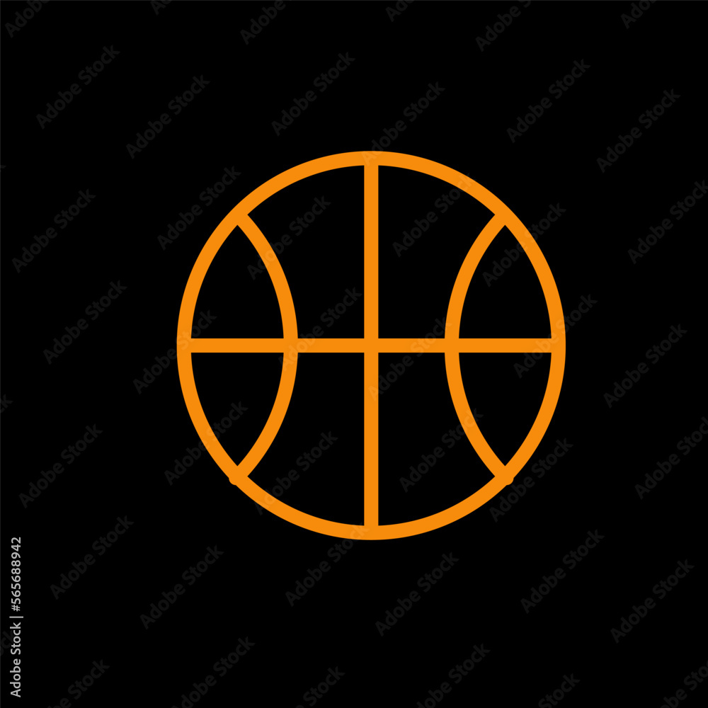 Basketball icon vector logo design template Basketball icon vector logo design template