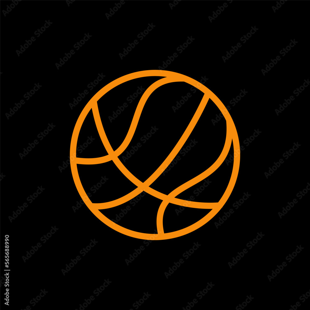 Basketball icon vector logo design template Basketball icon vector logo design template