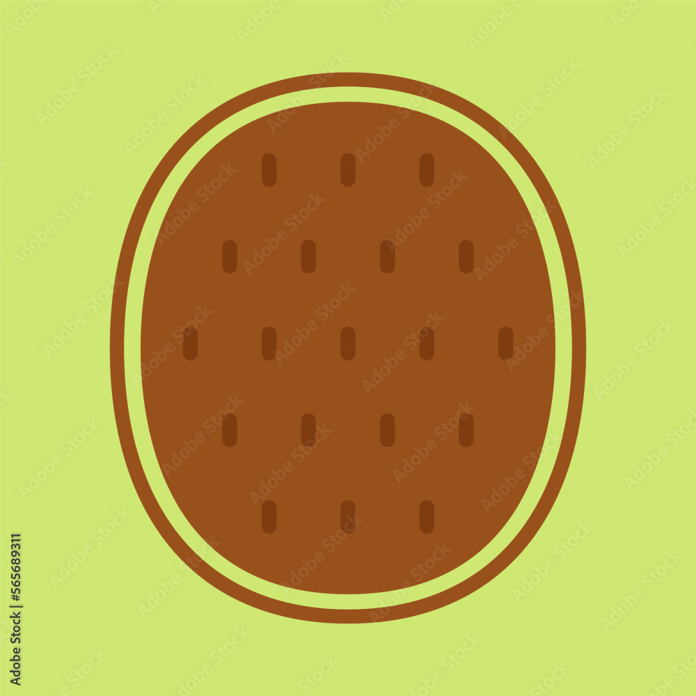 Kiwi icon vector. symbol. logo design. Kiwi vector on green background. Kiwi icon vector. symbol. logo design. Kiwi vector on green background.