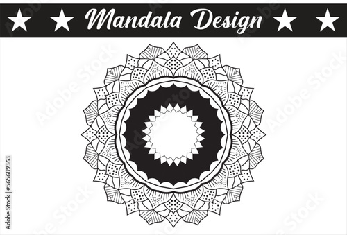 Mandala Coloring book Art Decorative ornament in ethnic oriental style