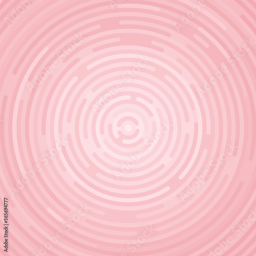 Abstract pink color vector background. Flat round elements, lines, stripes and shapes. Light soft pattern template with circles for Saint Valentine's day celebration. Radial cartoon texture background