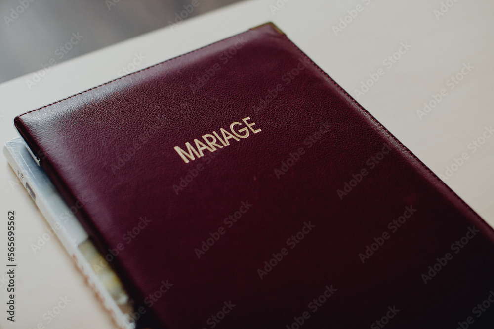 Porte-document des papiers de mariage Porte-document des papiers de mariage