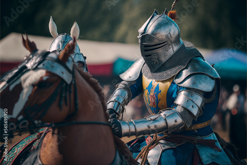 knight on horseback generative AI