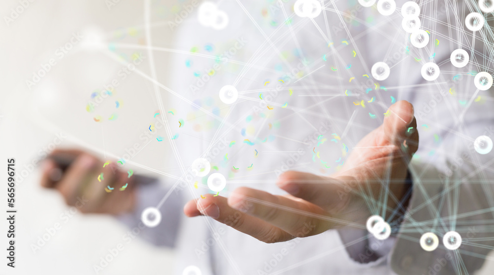 Global network. Blockchain. 3D illustration. Neural networks and artificial intelligence. Abstract - 3D digital Global network. Blockchain. 3D illustration. Neural networks and artificial intelligence. Abstract - 3D digital