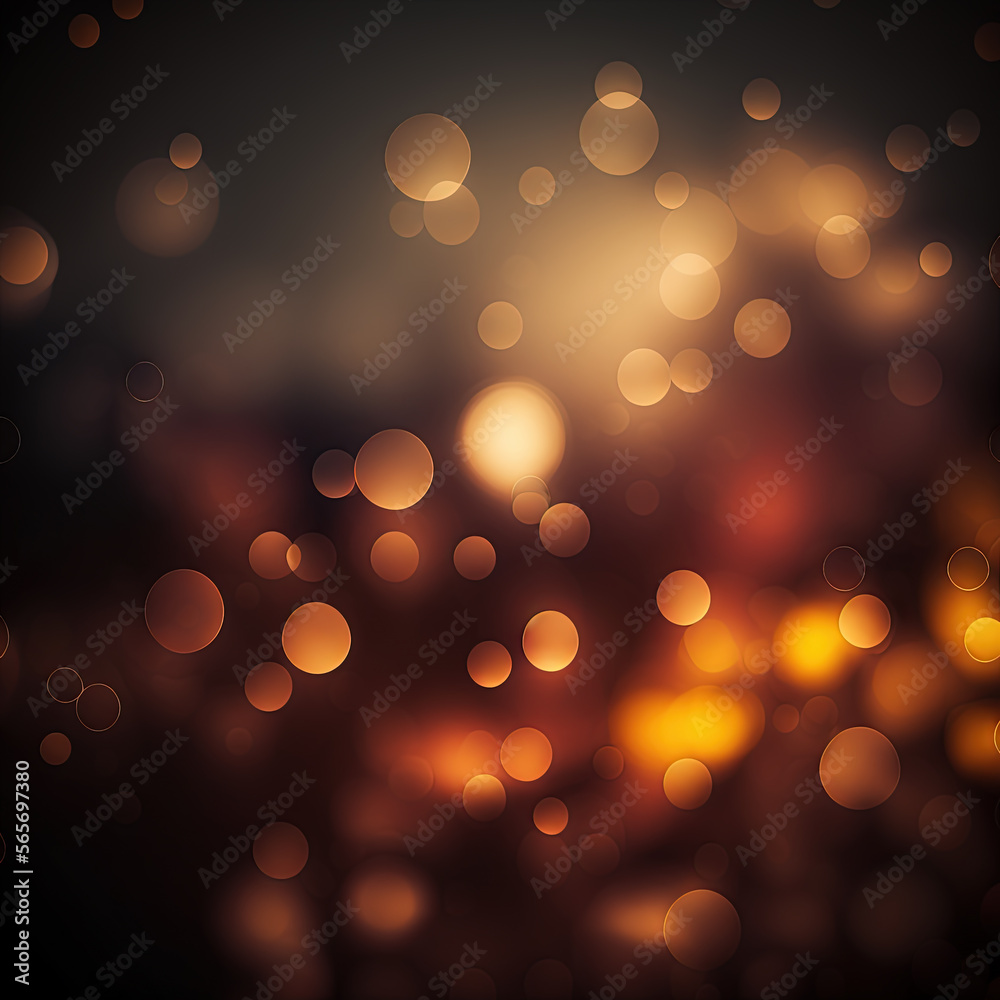 Bokeh background with golden lights. Festive backdrop. Ai generated Bokeh background with golden lights. Festive backdrop. Ai generated