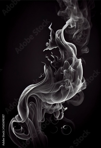 Smoke Black and White Phtography Abstract Wall Art, Contemporary, high quality, posters, Printable decor, living room, minimalist, painting prints, office gift, modern, Generative AI