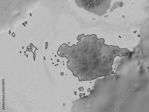 Basilan, Philippines. Grayscale. No legend photo