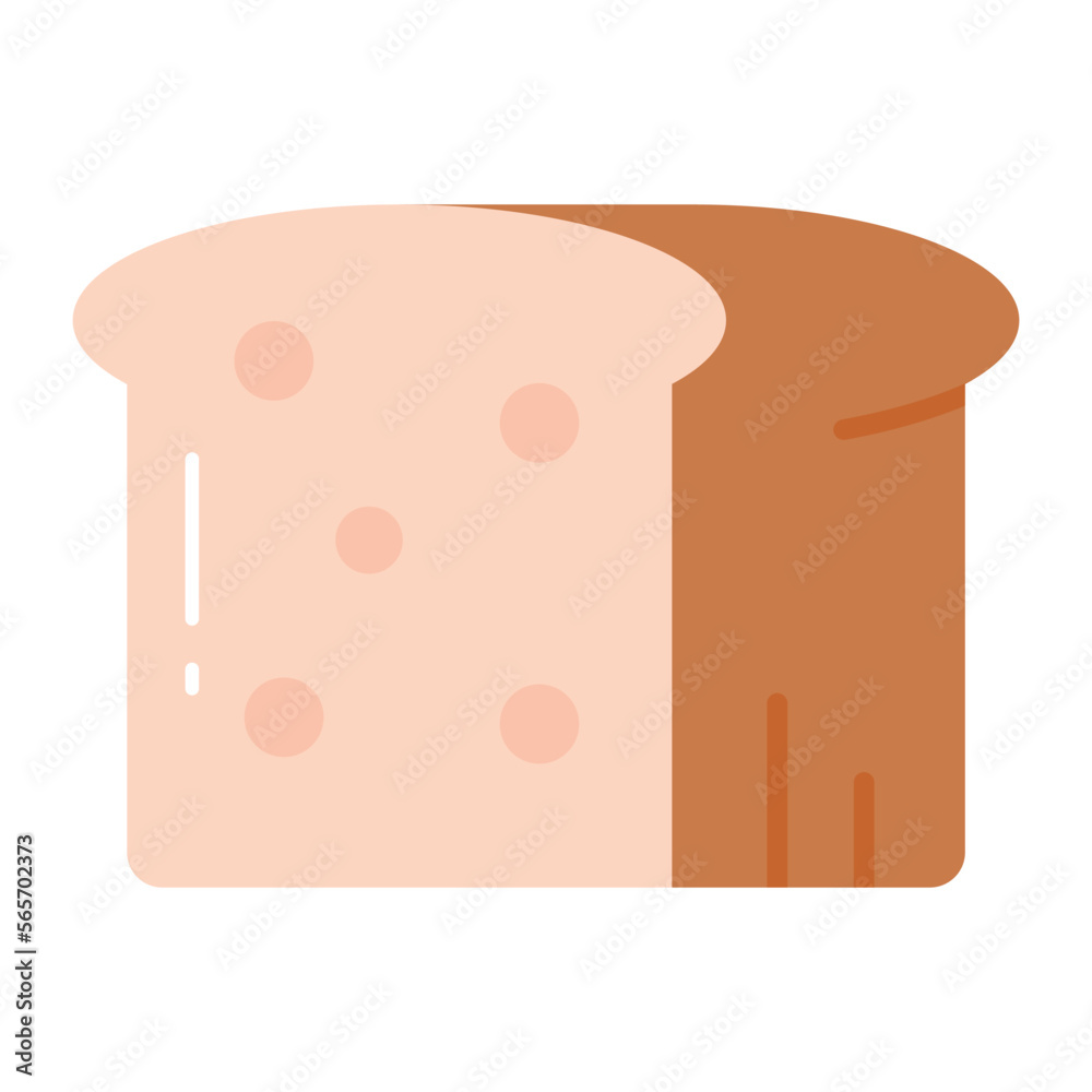 Bread vector icon on white background Bread vector icon on white background