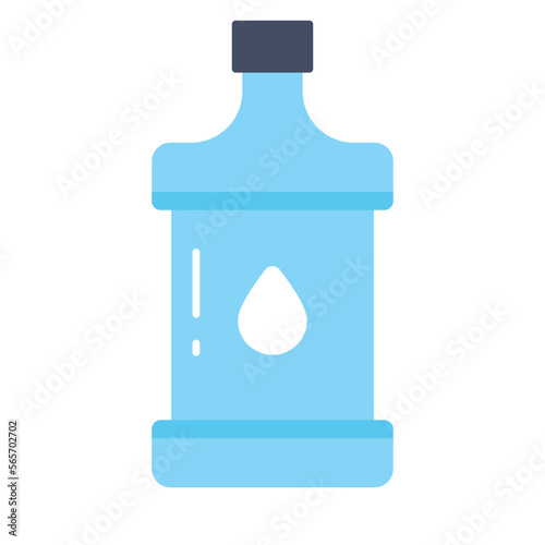 Water bottle, mineral water icon vector in trendy style