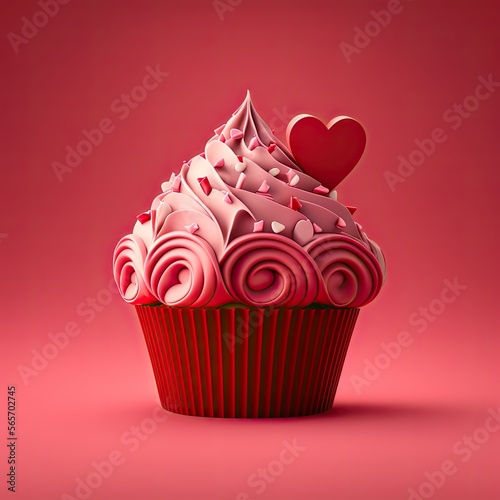 Chocolate Cherry Cupcake on...