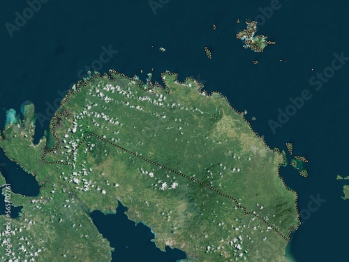 Camarines Norte, Philippines. High-res satellite. No legend photo