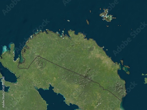 Camarines Norte, Philippines. Low-res satellite. No legend photo