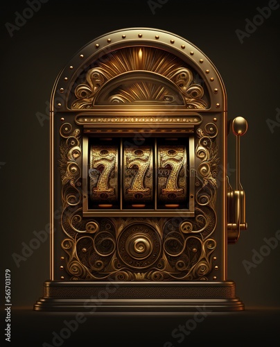 Golden Casino Slot Machine Generative AI