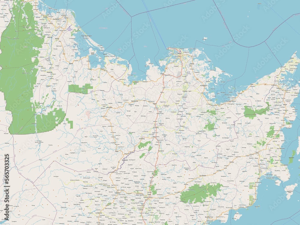 Obraz premium Capiz, Philippines. OSM. No legend