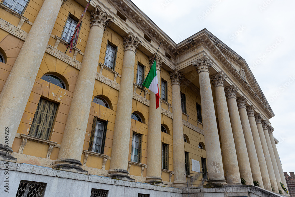 Verona center's Palazzo Barbieri, historic building