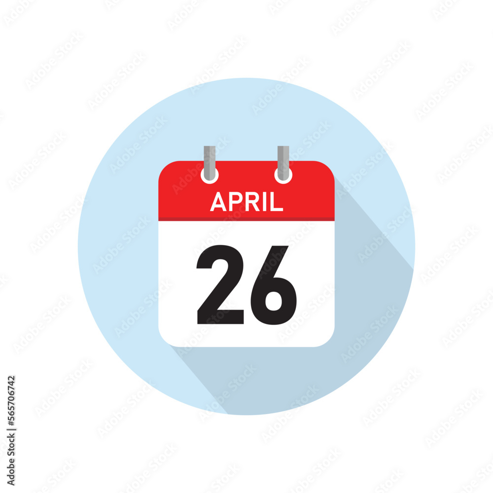 April 26 Concept Design. Vector Illustration.