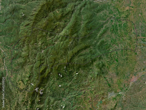 Mountain Province, Philippines. High-res satellite. No legend