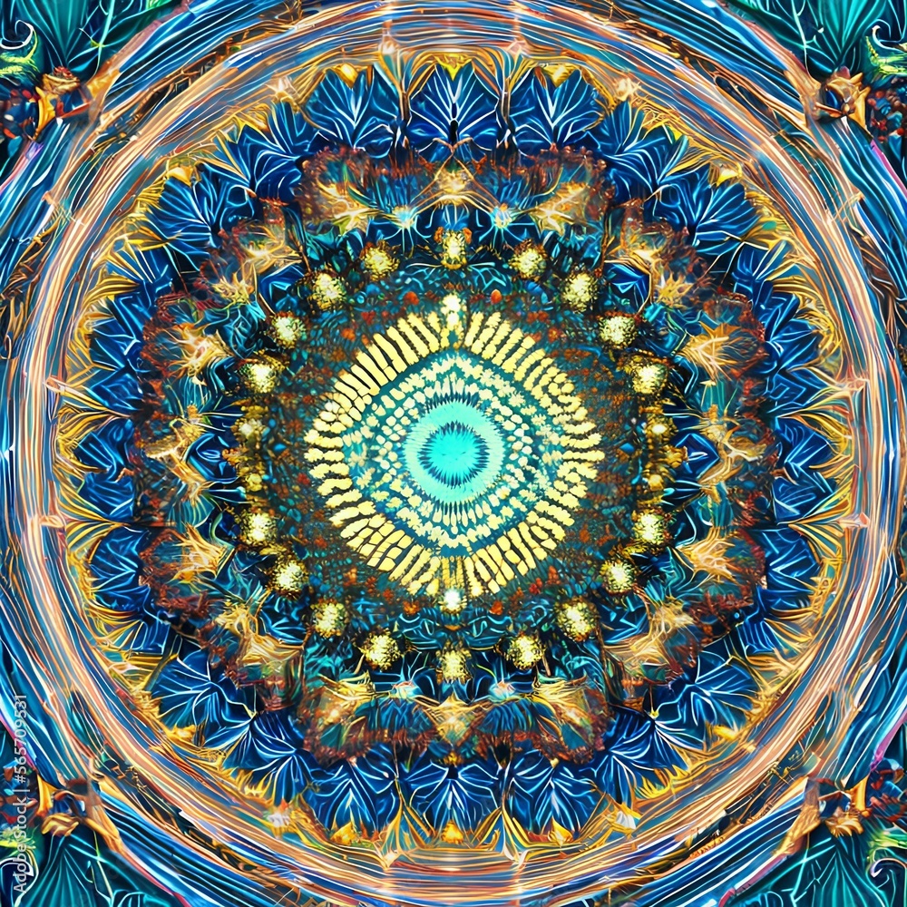 Fototapeta premium An abstract texture of a fractal animation2, Generative AI