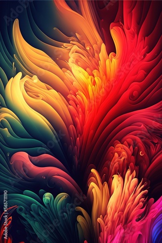 Fantasy abstract colourful background wallpaper.