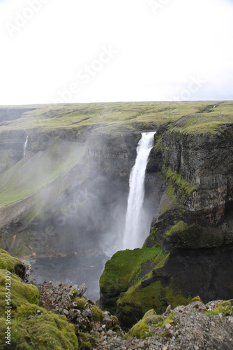 waterfall in iceland. Foss in iceland