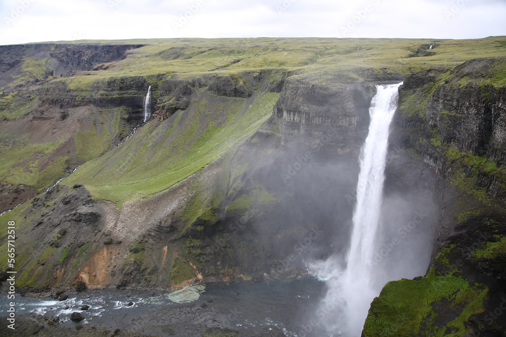 waterfall in iceland. Foss in iceland waterfall in iceland. Foss in iceland
