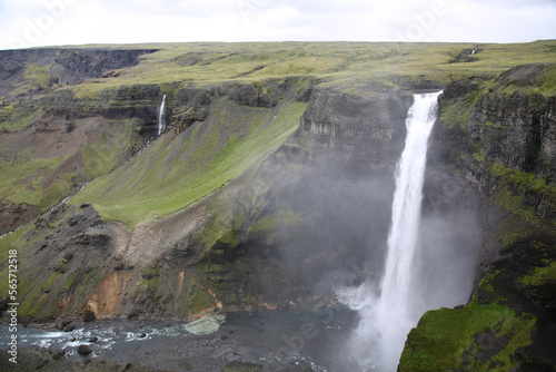 waterfall in iceland. Foss in iceland