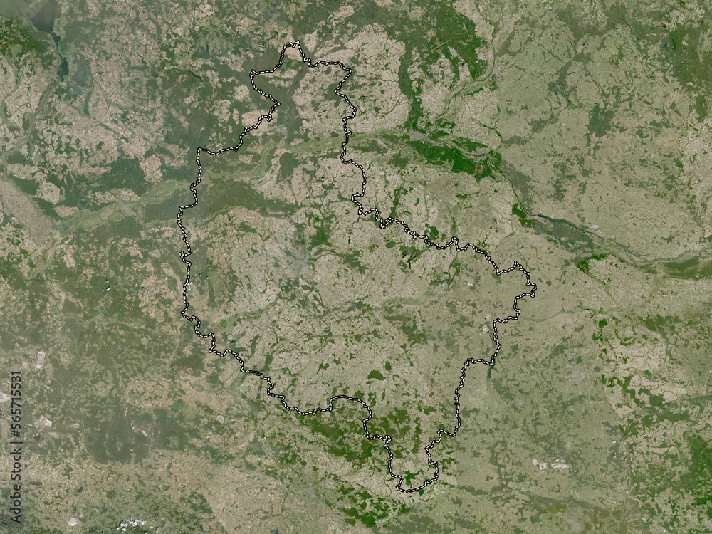 Wielkopolskie, Poland. Low-res satellite. No legend Wielkopolskie, Poland. Low-res satellite. No legend