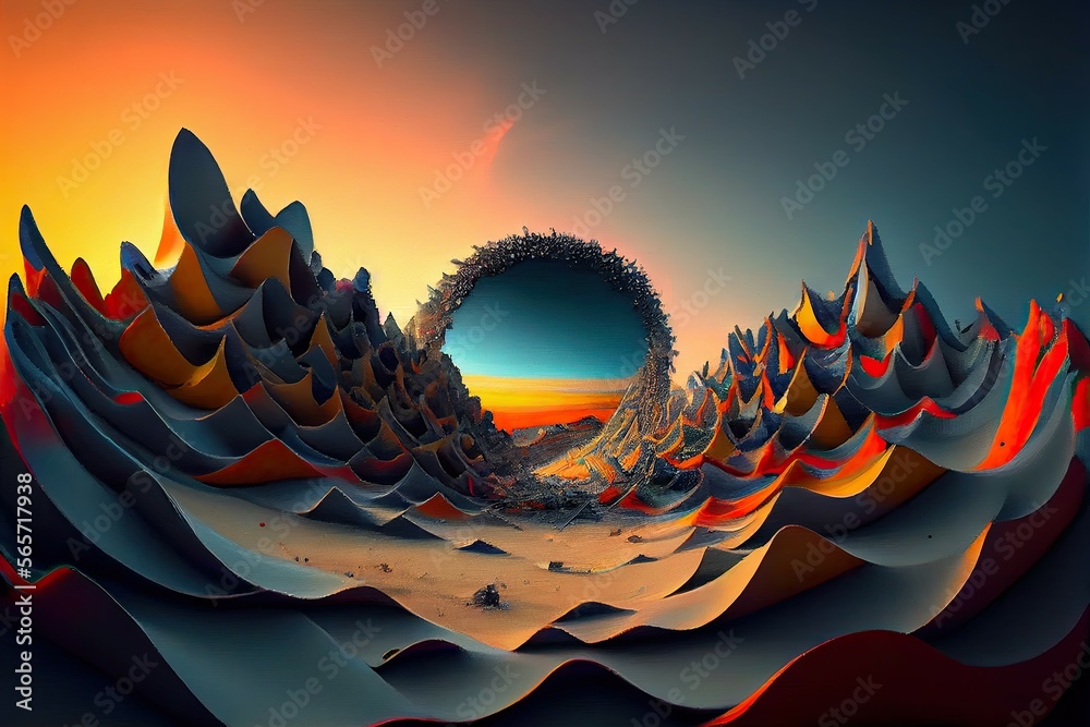 Time Portal, Generative AI Art Stock Illustration | Adobe Stock