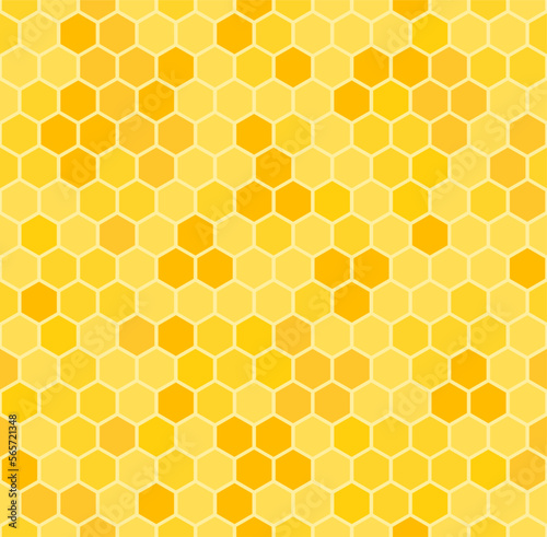 Mosaic geometric mesh. Abstract vector wallpaper with hexagon grid.Texture with hexagons for honey products vector illustration
