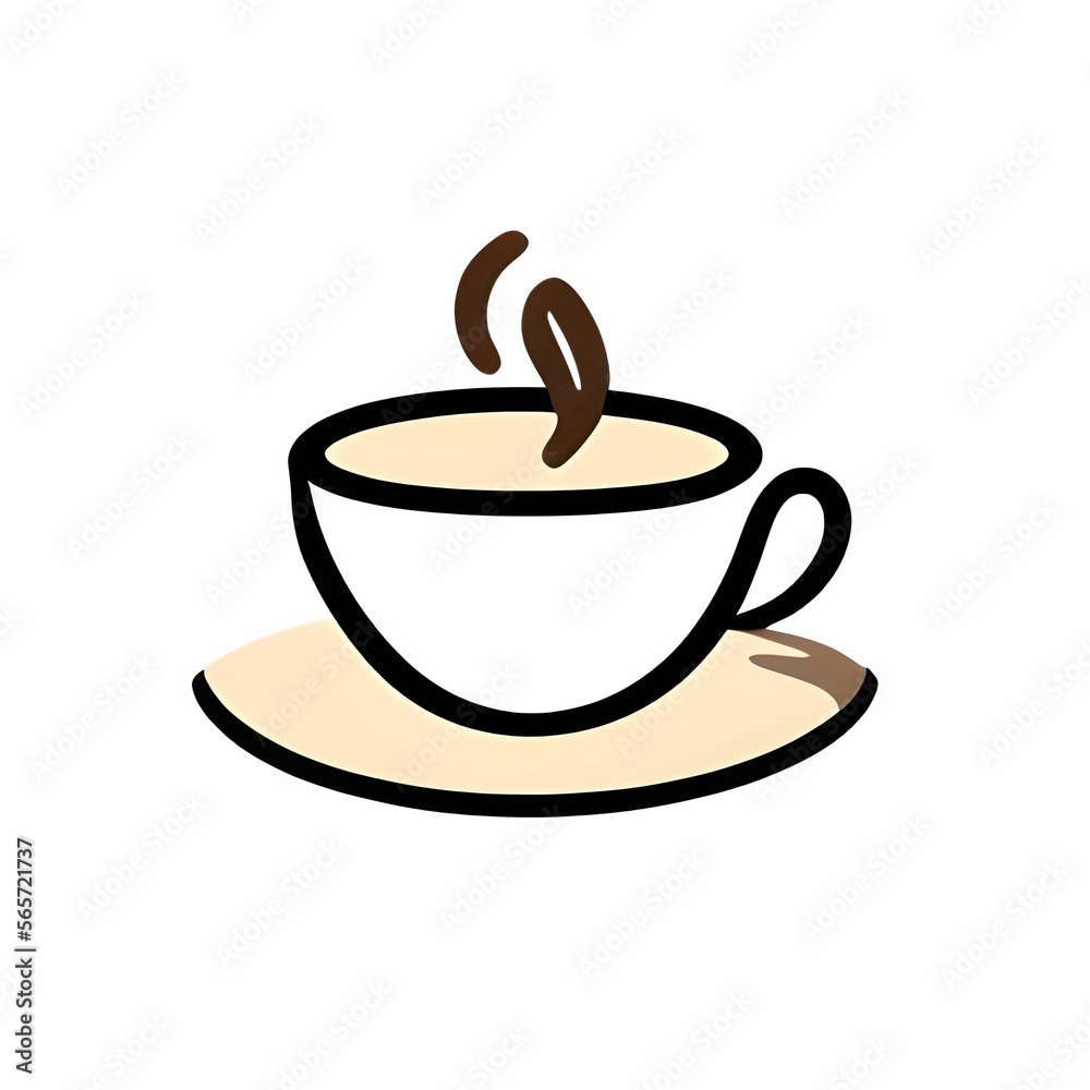 coffee cup icon, generated in AI coffee cup icon, generated in AI