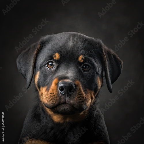 Rottweiler Puppy Portrait