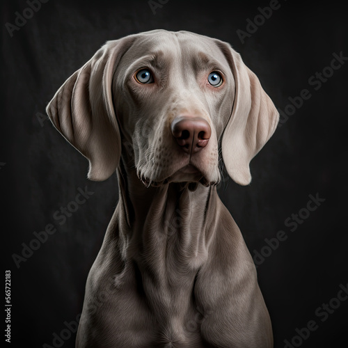 Weimaraner Dog Portrait