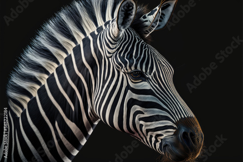 zebra portret - generative ai