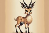 cute antelope - generative ai