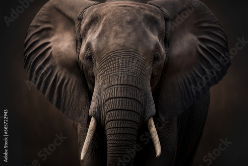 portrait of an elephant - generative ai