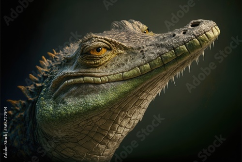 portrait of an alligator - generative ai