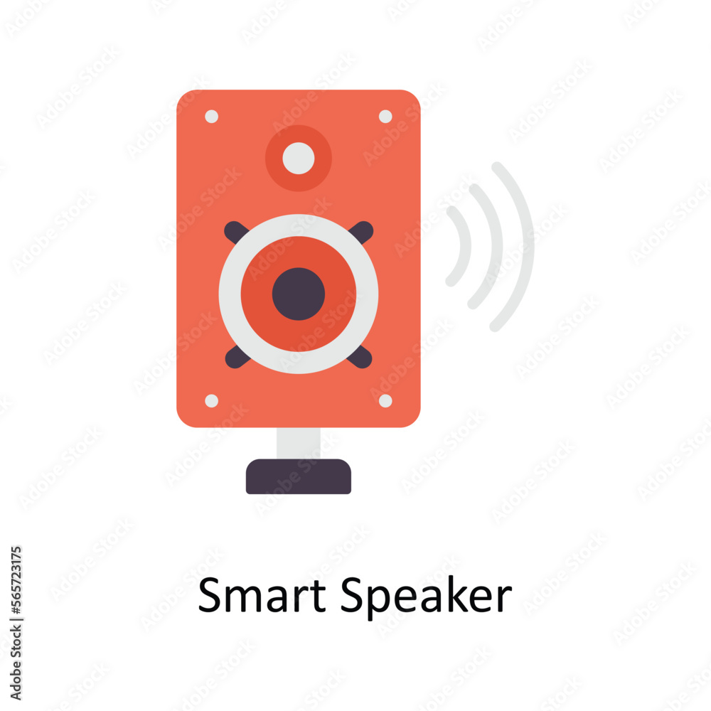 Smart Speaker vector Flat Icons. Simple stock illustration stock illustration Smart Speaker vector Flat Icons. Simple stock illustration stock illustration