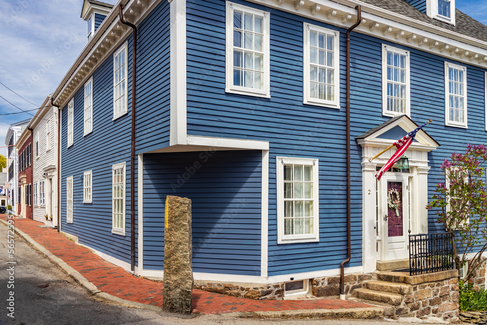 Massachusetts-Marblehead-Old Town-The Lafayette House on Hooper Street