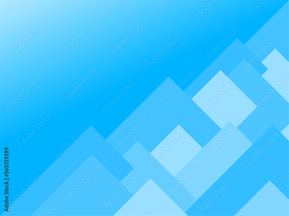 Fototapeta premium abstract blue background. with several square ornaments of different colors.