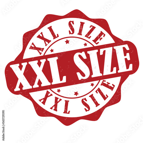 XXL size label or stamp