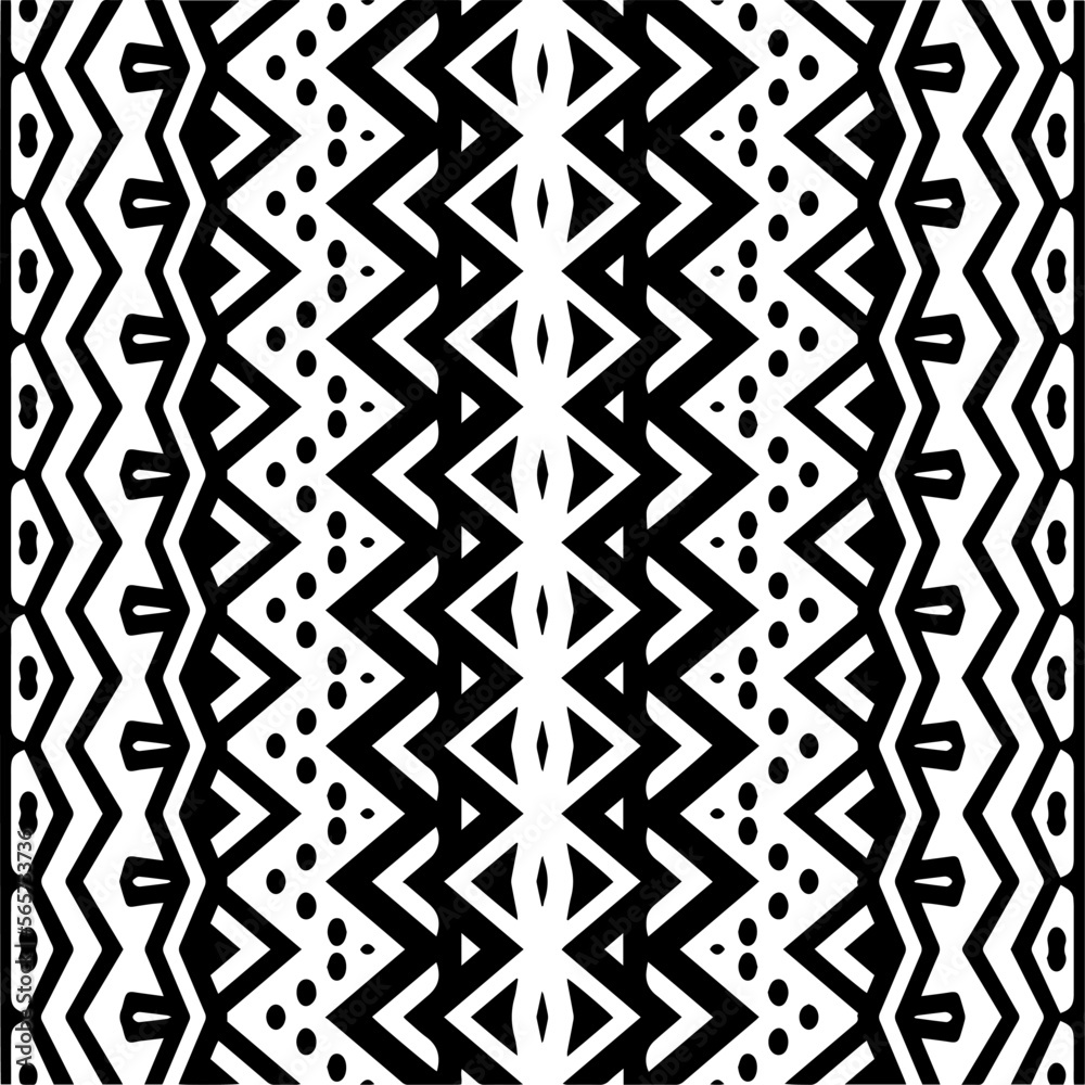 Vector pattern in geometric ornamental style. Black and white color.Seamless repeat pattern.Simple geo all over print block for apparel textile, ladies dress, fashion garment, digital wall paper.
Vector pattern in geometric ornamental style. Black and white color.Seamless repeat pattern.Simple geo all over print block for apparel textile, ladies dress, fashion garment, digital wall paper.
